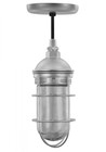 Chandeliers/Pendant Lights By American Nail Plate Vapor Tight Pendant with clear glass and wire guard on an 8' Black cord including canopy VTP100GLCL-BLC-GUP-49