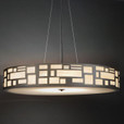 Chandeliers/Pendant Lights By Ultralights Genesis Modern LED Retrofit 36 Inch Pendant Light Drum Shade 11211-36