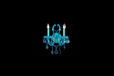 Wall Lights By Avenue Lighting OCEAN DR. 2 LIGHT AQUA BLUE CRYSTAL WALL SCONCE HF1041-BLU