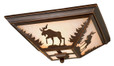 Yellowstone 3 Light Amber Flushmount Ceiling Light-CC55614BBZ by Vaxcel Lighting