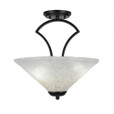 3 Light Gold Semi-Flushmount Ceiling Light-565-MB-714 by Toltec Lighting