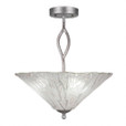 3 Light Clear Semi-Flushmount Ceiling Light-242-AS-719 by Toltec Lighting