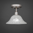 Vintage 1 Light White Semi-Flushmount Ceiling Light-280-AS-431 by Toltec Lighting