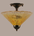2 Light Gold Semi-Flushmount Ceiling Light-120-BC-774 by Toltec Lighting