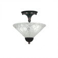 2 Light White Semi-Flushmount Ceiling Light-120-BC-441 by Toltec Lighting