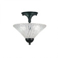 2 Light White Semi-Flushmount Ceiling Light-120-MB-709 by Toltec Lighting