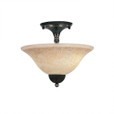 2 Light Beige Semi-Flushmount Ceiling Light-120-BC-528 by Toltec Lighting