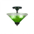 2 Light Green Semi-Flushmount Ceiling Light-120-BC-447 by Toltec Lighting