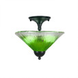 2 Light Green Semi-Flushmount Ceiling Light-120-MB-447 by Toltec Lighting