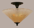 2 Light Amber Semi-Flushmount Ceiling Light-121-MB-710 by Toltec Lighting