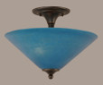 2 Light Blue Semi-Flushmount Ceiling Light-121-DG-415 by Toltec Lighting