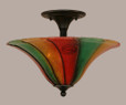 2 Light Multi Colored Semi-Flushmount Ceiling Light-121-MB-767 by Toltec Lighting