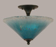 2 Light Blue Semi-Flushmount Ceiling Light-121-MB-715 by Toltec Lighting