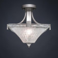 Apollo 3 Light White Semi-Flushmount Ceiling Light-579-GP-641 by Toltec Lighting