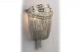 Wall Lights By Avenue Lighting WILSHIRE BLVD. COLLECTION POLISH NICKEL CHAIN AND CRYSTAL WALL SCONCE HF1607-NCK