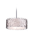 Chandeliers By Avenue Lighting VENTURA BLVD. COLLECTION METAL OVAL PATTERN ROUND HANGING FIXTURE HF1702-PN