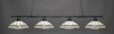 Oxford 4 Light Multi Colored Linear Suspension Light-374-MB-948 by Toltec Lighting