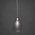 1 Light Silver Mini-Pendant Light-22-BN-426 by Toltec Lighting