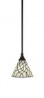 1 Light Beige Mini-Pendant Light-23-DG-9115 by Toltec Lighting