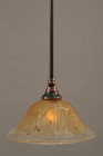 1 Light Amber Mini-Pendant Light-23-BC-730 by Toltec Lighting