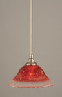 1 Light Red Mini-Pendant Light-23-BN-736 by Toltec Lighting