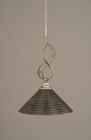 Jazz 1 Light Rust Mini-Pendant Light-232-BN-442 by Toltec Lighting