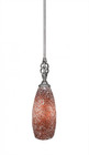 Elegante 1 Light Red Mini-Pendant Light-80-AS-5066 by Toltec Lighting