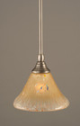 1 Light Amber Mini-Pendant Light-23-BN-750 by Toltec Lighting