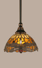 1 Light Tan Mini-Pendant Light-23-BC-9465 by Toltec Lighting