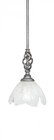 Elegante 1 Light Gold Mini-Pendant Light-80-AS-755 by Toltec Lighting