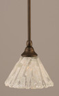 1 Light White Mini-Pendant Light-23-BRZ-7195 by Toltec Lighting