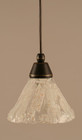 1 Light White Mini-Pendant Light-22-DG-7195 by Toltec Lighting