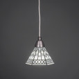 1 Light Pewter Mini-Pendant Light-22-BN-9105 by Toltec Lighting