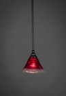 1 Light Red Mini-Pendant Light-23-BC-756 by Toltec Lighting