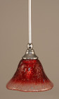 1 Light Red Mini-Pendant Light-23-CH-756 by Toltec Lighting