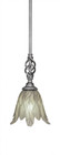 Elegante 1 Light Cream Mini-Pendant Light-80-AS-1025 by Toltec Lighting