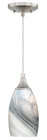 Milano 1 Light White Mini-Pendant Light-P0176 by Vaxcel Lighting