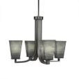 Apollo 4 Light Gray Chandelier-574-GP-672 by Toltec Lighting