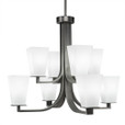 Apollo 8 Light White Chandelier-578-GP-671 by Toltec Lighting