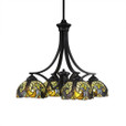 Zilo 4 Light Ivory Chandelier-568-MB-9945 by Toltec Lighting