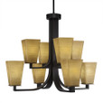 Apollo 8 Light Tan Chandelier-578-DG-670 by Toltec Lighting