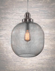 Plexus 1 Light Silver Pendant Light-1806-BN-AT9S by Toltec Lighting