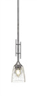 Uptowne 1 Light Silver Pendant Light-320-AS-461 by Toltec Lighting