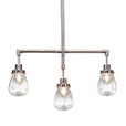 Meridian 3 Light Silver Pendant Light-1243-BN-471 by Toltec Lighting