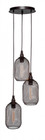 Plexus 3 Light Bronze Pendant Light-1818-BRZ-1804-AT9S by Toltec Lighting