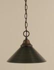 1 Light Rust Pendant Light-10-BRZ-442 by Toltec Lighting