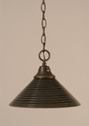 1 Light Rust Pendant Light-10-DG-442 by Toltec Lighting