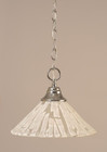 1 Light White Pendant Light-10-CH-709 by Toltec Lighting