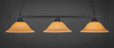 Square 3 Light Tan Pendant Light-803-MB-622 by Toltec Lighting