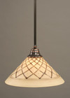 1 Light Brown Pendant Light-26-BC-718 by Toltec Lighting